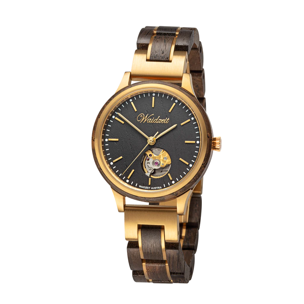 Dámské dřevěné automatické hodinky Mystik