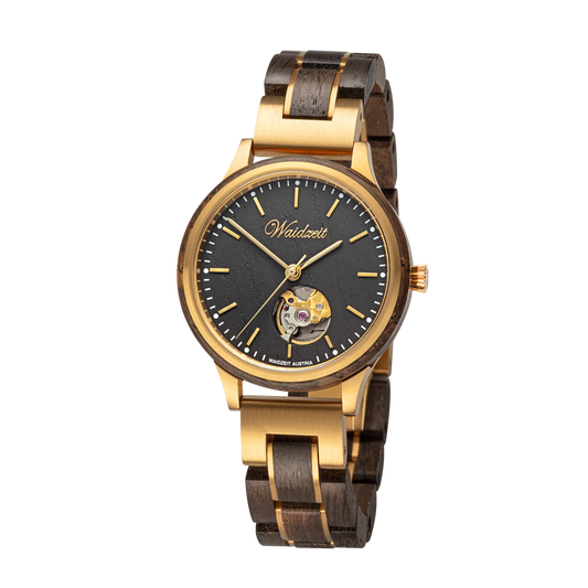 Dámské dřevěné automatické hodinky Mystik