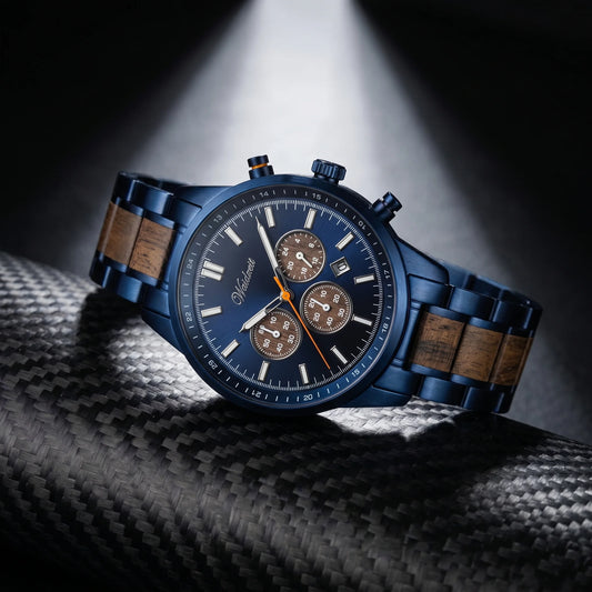 Pánské dřevěné hodinky Confidence Chronograph | Waidzeit lifestyle