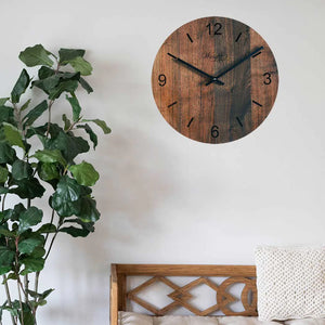 Kvalintní dřevěné nástěnné hodiny Tempus Ořech