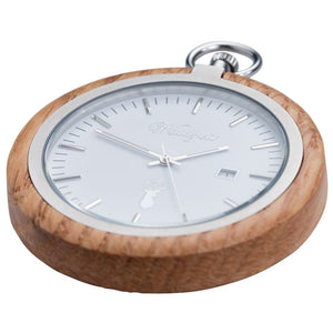 dřevěné kapesni hodinky
