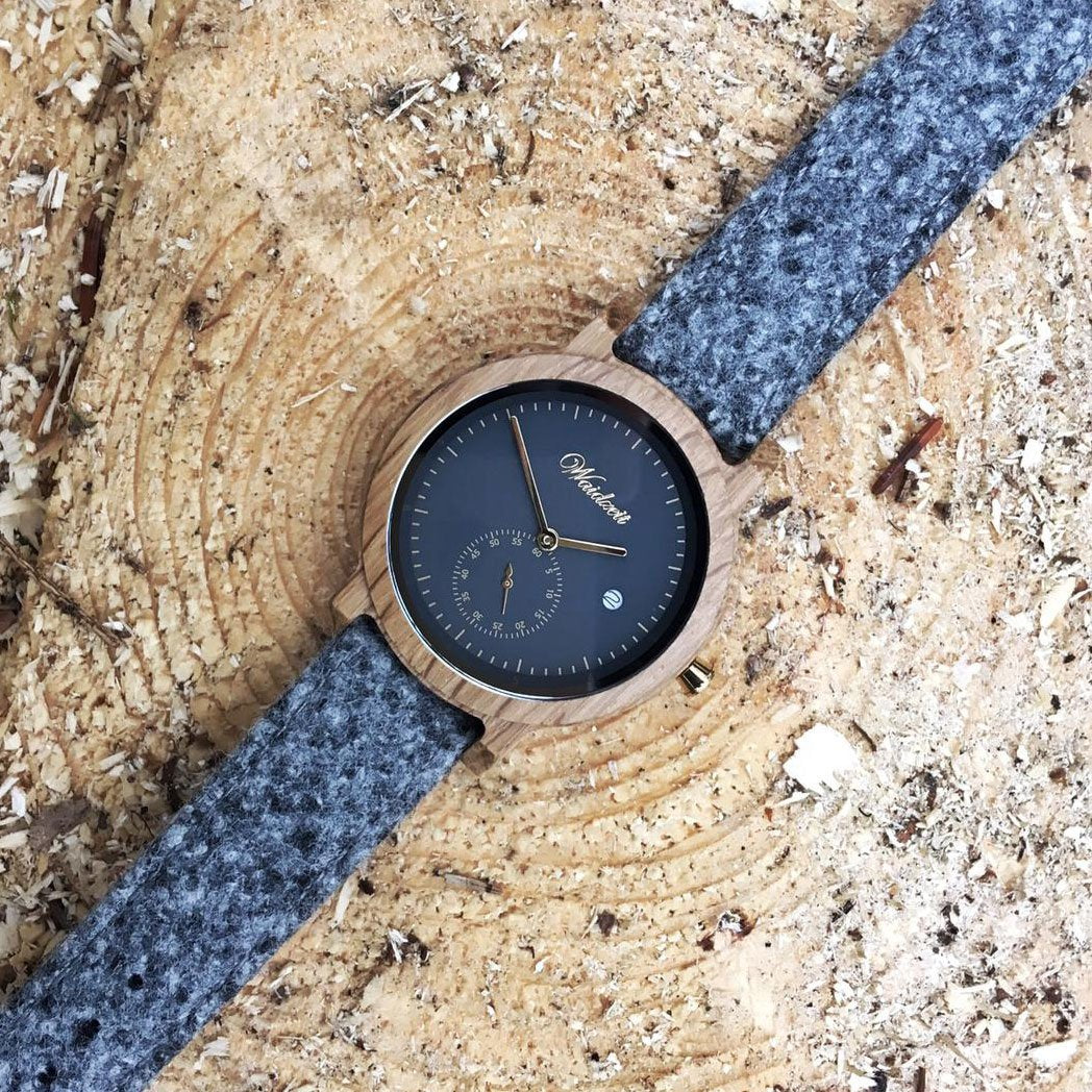 drevene hodiny pre pana