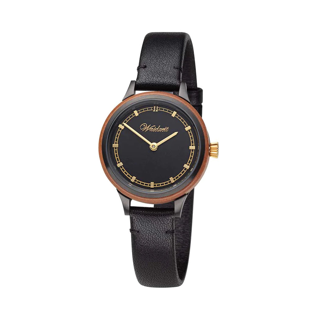 Dámské dřevěné hodinky Cherry Black Petite
