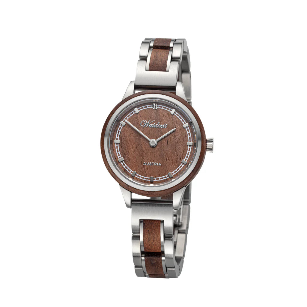 Dámské dřevěné hodinky Petite Brown