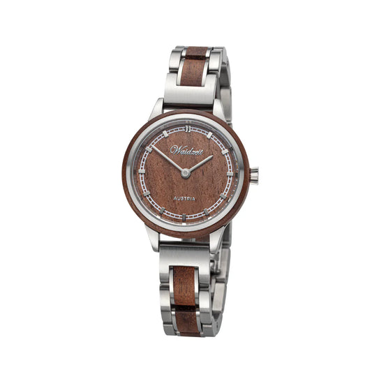 Dámské dřevěné hodinky Petite Brown