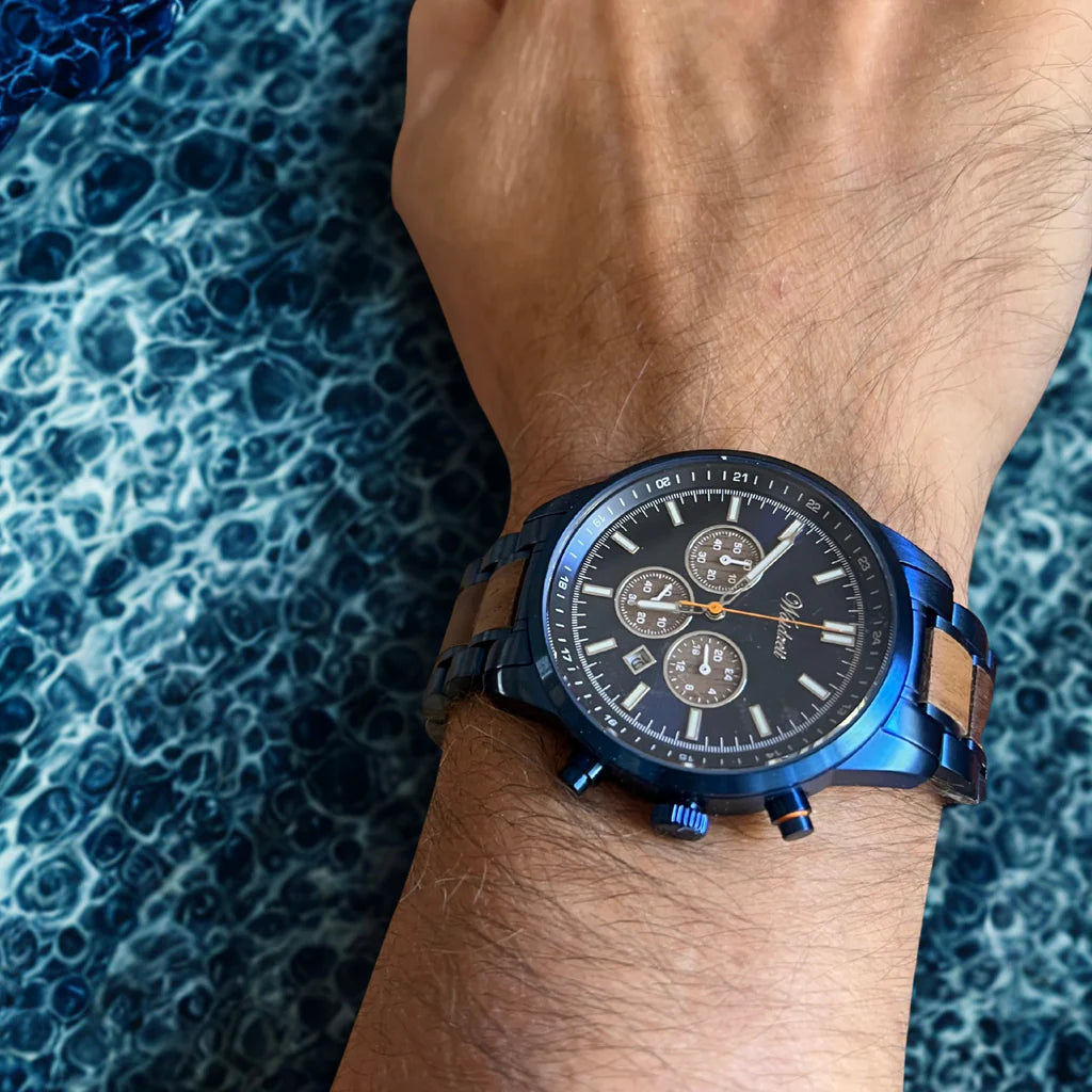 Pánské dřevěné hodinky Confidence Chronograph