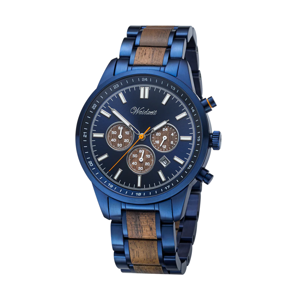 Pánské dřevěné hodinky Confidence Chronograph | Waidzeit