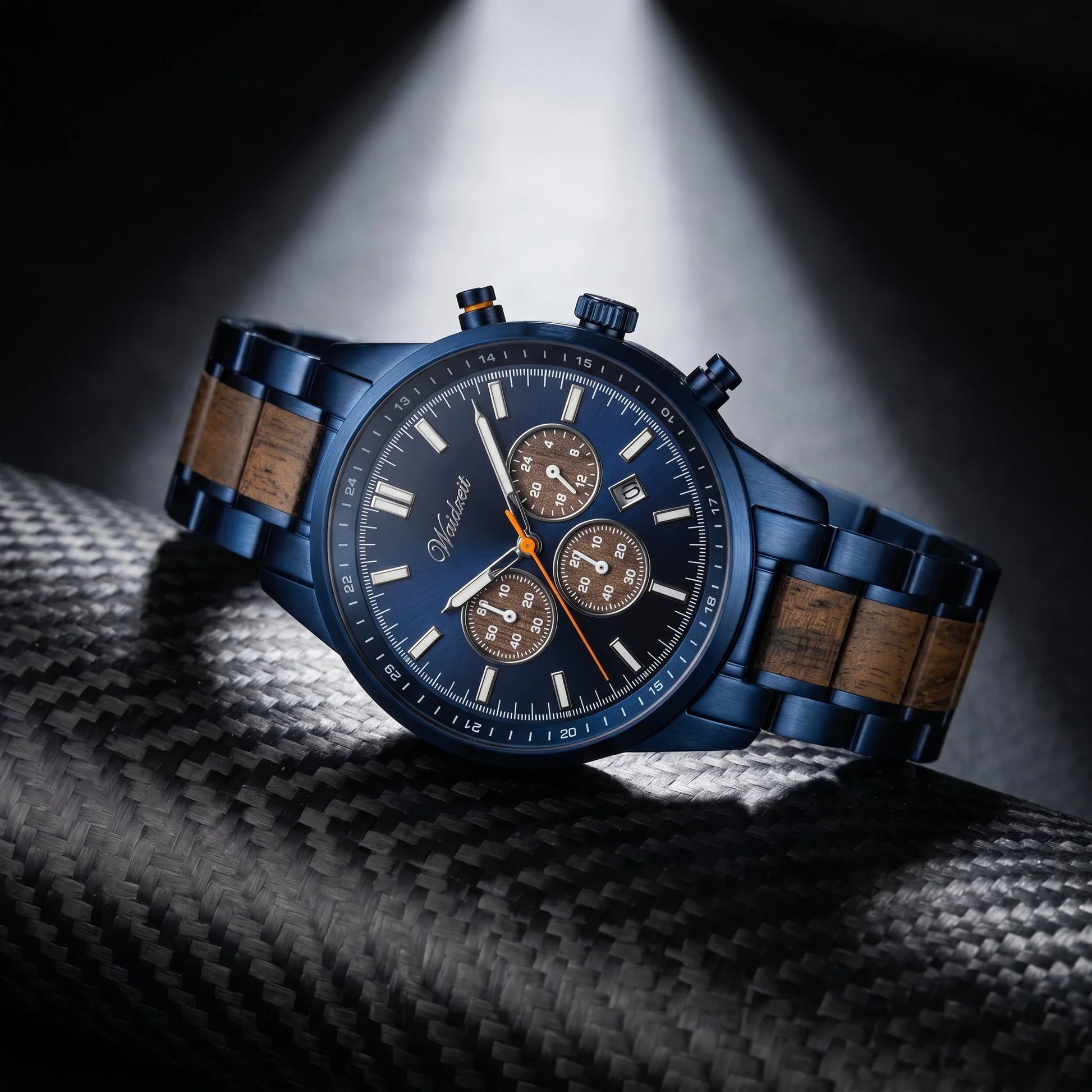 Pánské dřevěné hodinky Confidence Chronograph | Waidzeit lifestyle