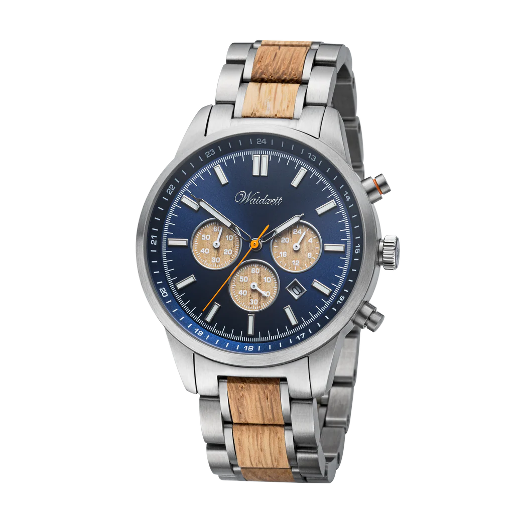 Pánské dřevěné hodinky Strengh Chronograph