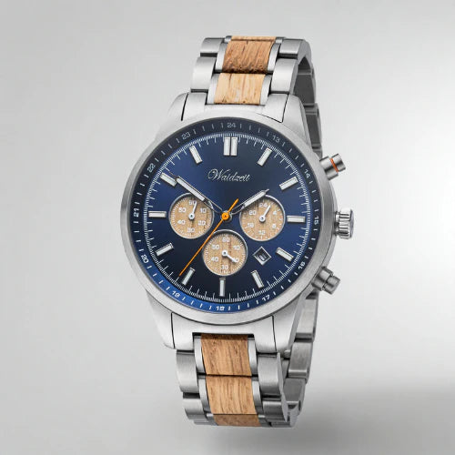 Pánské dřevěné hodinky Strengh Chronograph