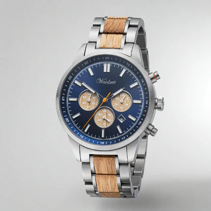 Pánské dřevěné hodinky Strengh Chronograph