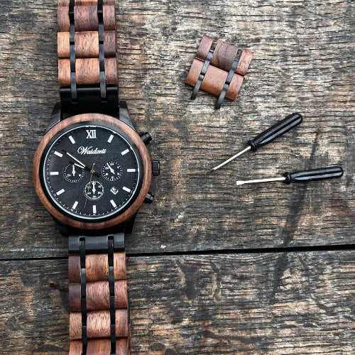 dřevěné hodinky-pánské