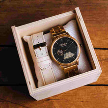 Vložte obrázek do prohlížeče Galerie, Automatické Dřevěné hodinky Seute Deern Gold
