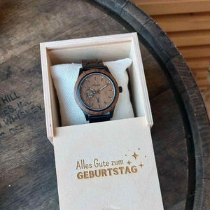 Dřevěné automatické hodinky Ludwig 