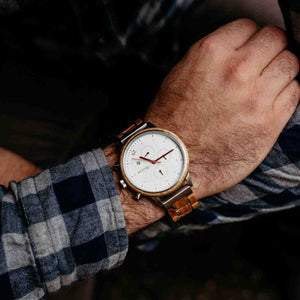 Dřevěné hodinky Barista 