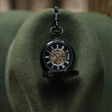 Vložte obrázek do prohlížeče Galerie, Dřevěné hodinky Skelett Black