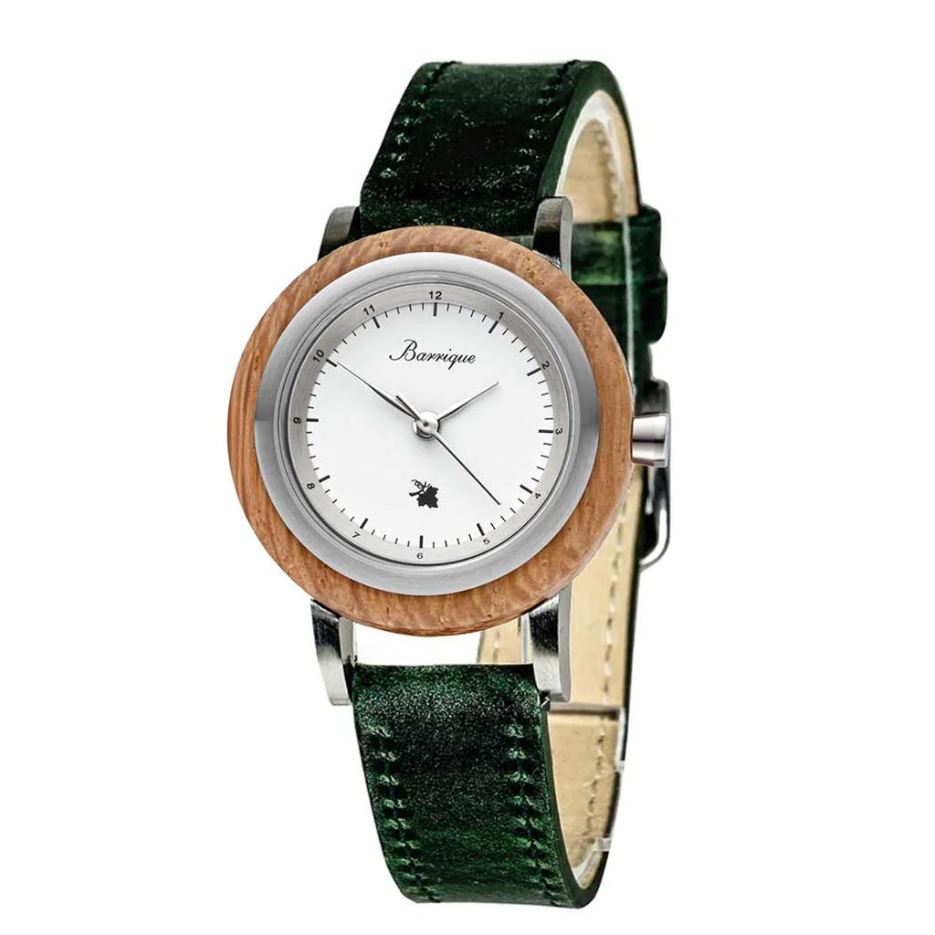 Dřevěné hodinky dámské Grapevine zelené