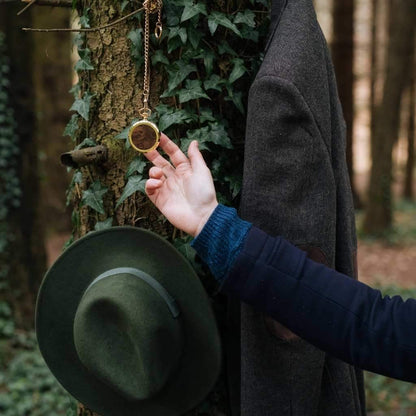 hodinky kapesní Skelett Gold