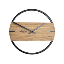 Vložte obrázek do prohlížeče Galerie, Nástěnné hodiny Novum Dub ze dřeva