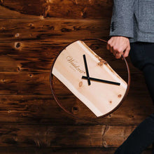 Vložte obrázek do prohlížeče Galerie, kvalitní nástěnné hodiny Premium borovice