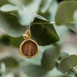Dřevěný náhrdelník Ořech Zlatý