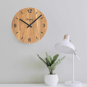 Kvalitní dřevěné nástěnné hodiny Tempus Dub