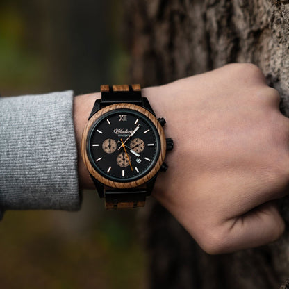 dřevěné hodinky pánské