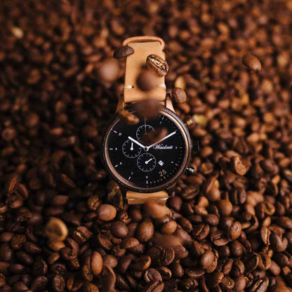 Dřevěné hodinky Barista pánské