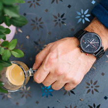 Vložte obrázek do prohlížeče Galerie, Dřevěné hodinky Barista Rosso pro muže