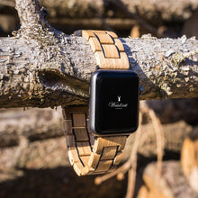 Vložte obrázek do prohlížeče Galerie, dřevěný řemínek apple watch