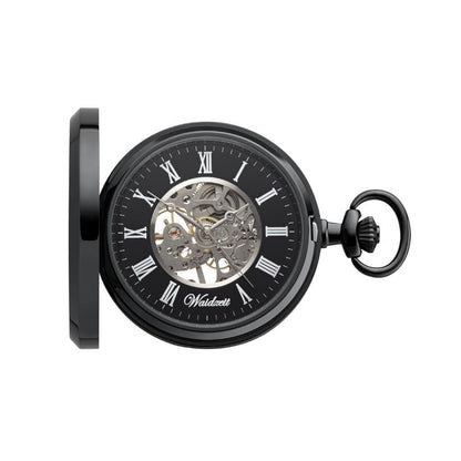 hodinky kapesní Skelett Black