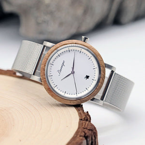 hodinky z nehrdzavejucej ocele a dreva