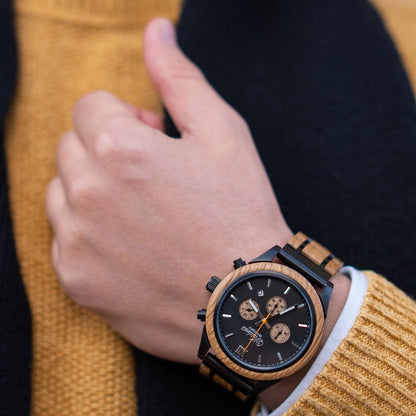 pánské dřevěné hodinky