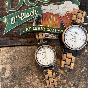 dámské drevene hodinky